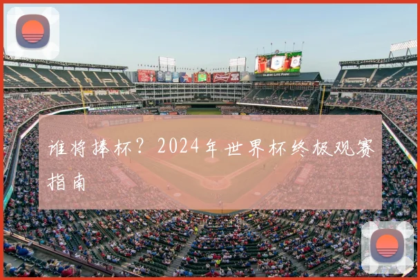 谁将捧杯？2024年世界杯终极观赛指南
